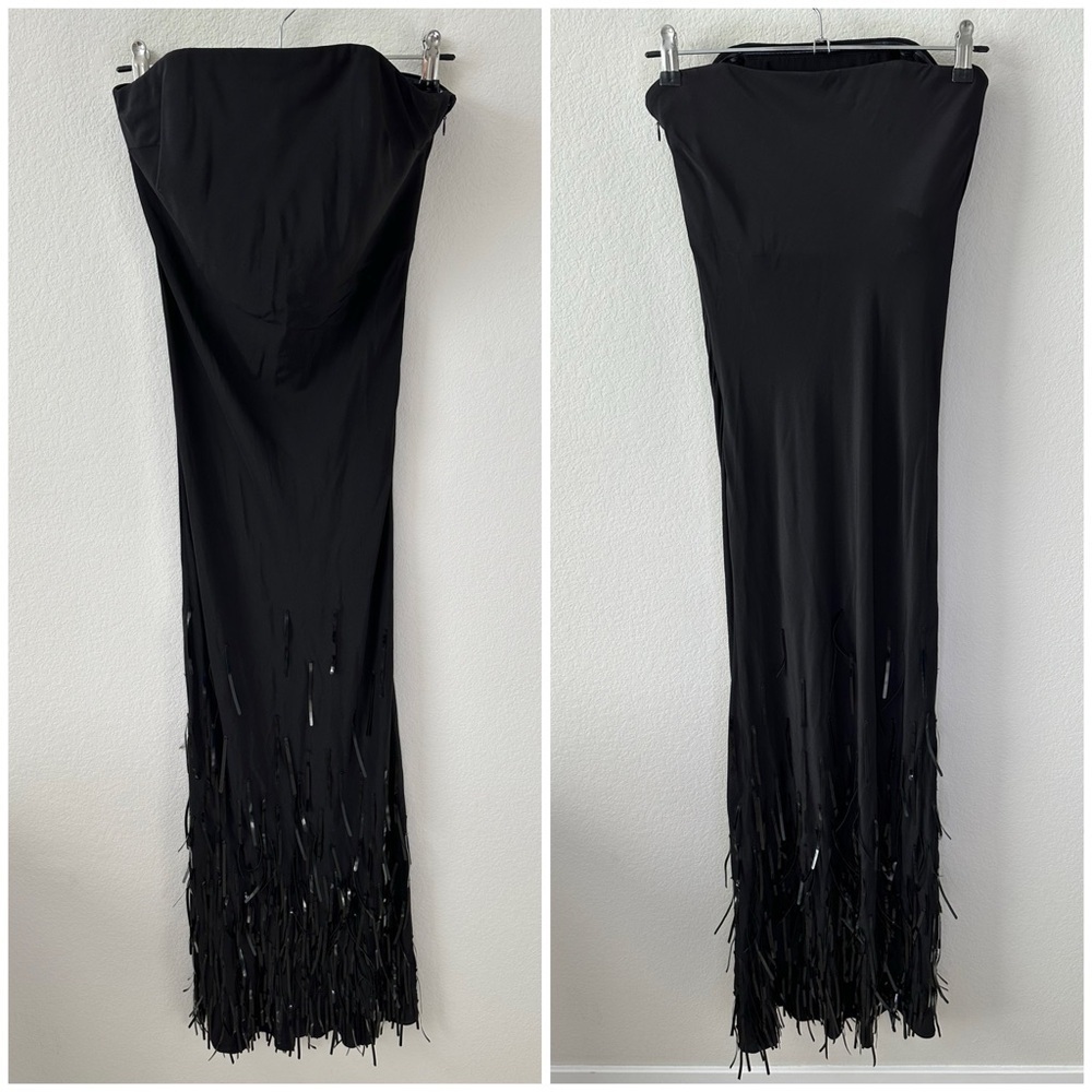 CULT GAIA Anisa Black Gown Maxi Dress SZ US 4 - Picture 3 of 11
